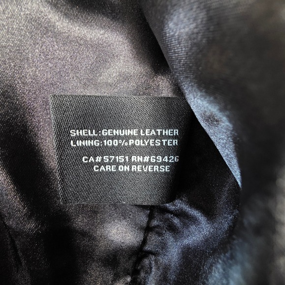 Wilsons Leather Genuine Black Motorcycle Jacket Womens Plus 3X Goth Biker - Picture 2 of 16